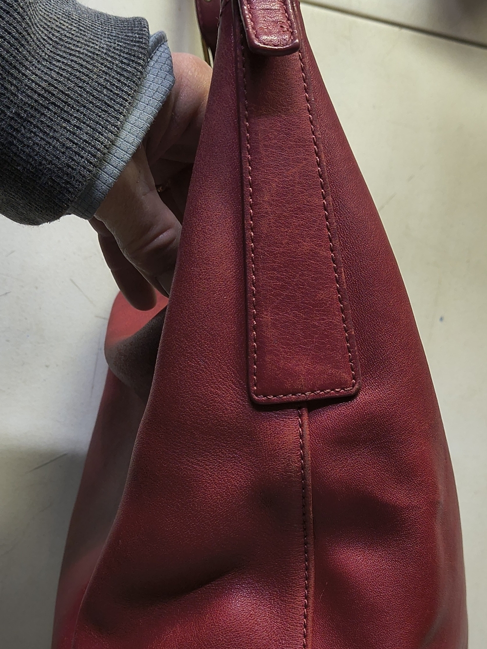 Vintage Coach Red Legacy West Hobo Bag 9823 - Picture 7 of 11